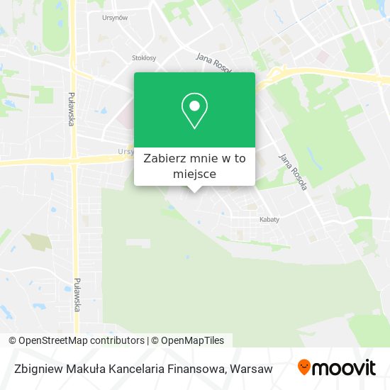 Mapa Zbigniew Makuła Kancelaria Finansowa