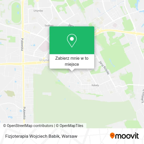 Mapa Fizjoterapia Wojciech Babik