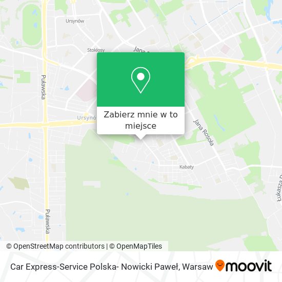 Mapa Car Express-Service Polska- Nowicki Paweł