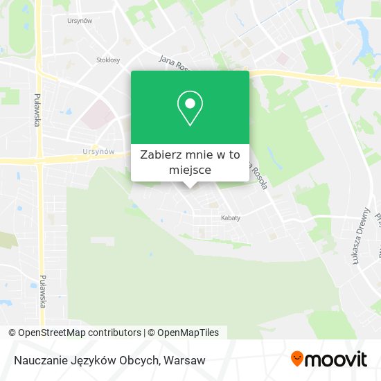 Mapa Nauczanie Języków Obcych