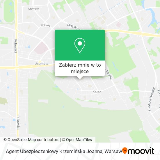 Mapa Agent Ubezpieczeniowy Krzemińska Joanna