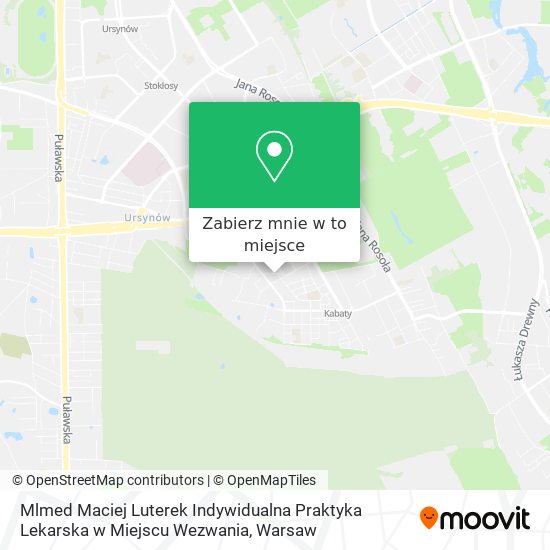 Mapa Mlmed Maciej Luterek Indywidualna Praktyka Lekarska w Miejscu Wezwania