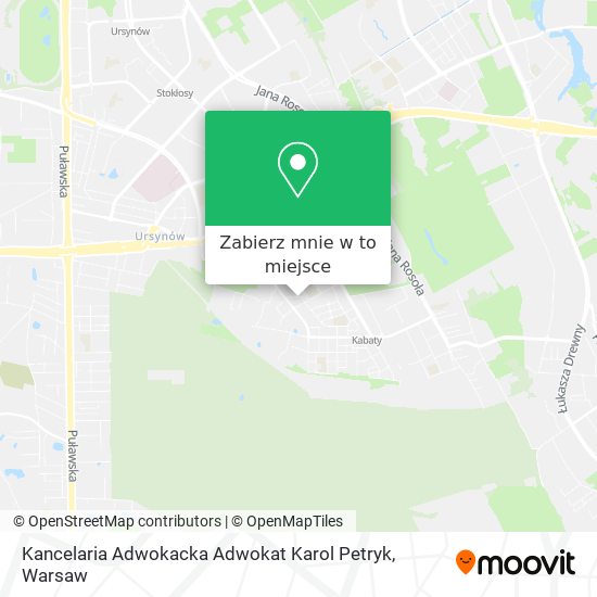 Mapa Kancelaria Adwokacka Adwokat Karol Petryk