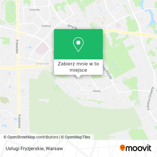 Mapa Usługi Fryzjerskie