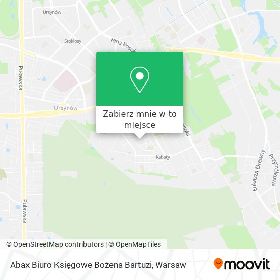 Mapa Abax Biuro Księgowe Bożena Bartuzi