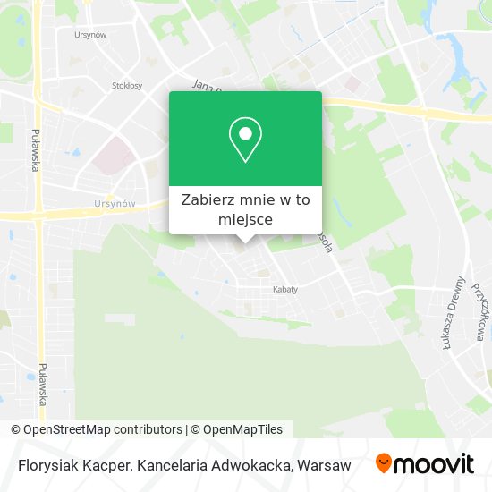 Mapa Florysiak Kacper. Kancelaria Adwokacka