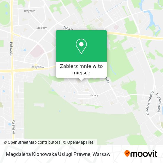 Mapa Magdalena Klonowska Usługi Prawne