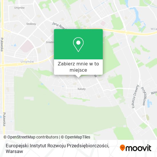 Mapa Europejski Instytut Rozwoju Przedsiębiorczości