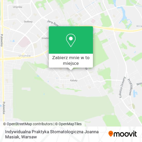 Mapa Indywidualna Praktyka Stomatologiczna Joanna Masiak