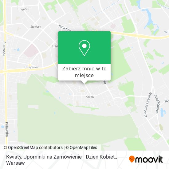 Mapa Kwiaty, Upominki na Zamówienie - Dzień Kobiet.