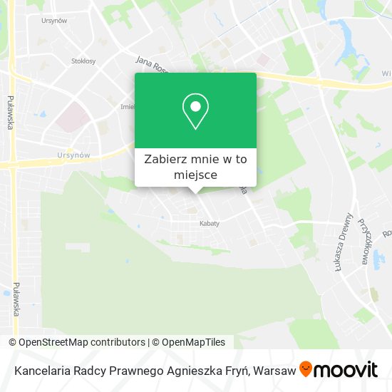 Mapa Kancelaria Radcy Prawnego Agnieszka Fryń