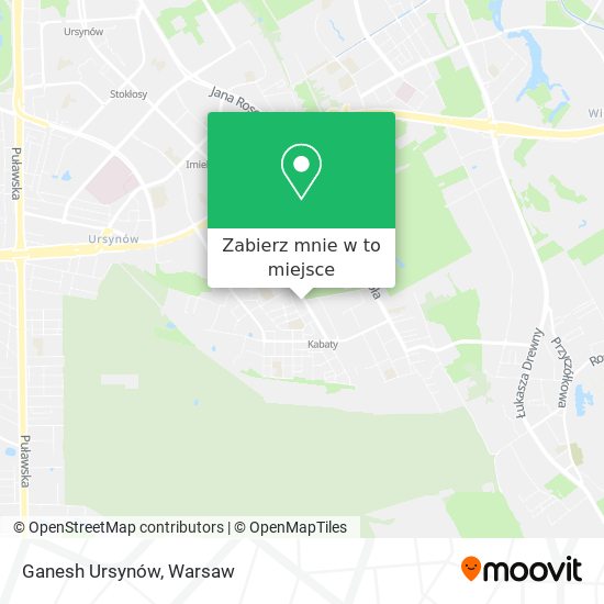 Mapa Ganesh Ursynów