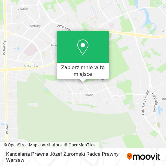 Mapa Kancelaria Prawna Józef Żuromski Radca Prawny