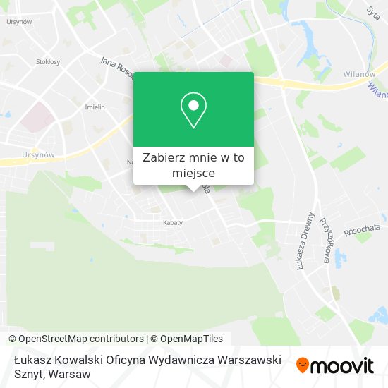 Mapa Łukasz Kowalski Oficyna Wydawnicza Warszawski Sznyt