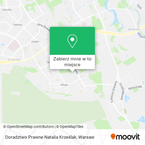 Mapa Doradztwo Prawne Natalia Krześlak