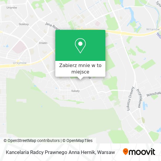 Mapa Kancelaria Radcy Prawnego Anna Hernik