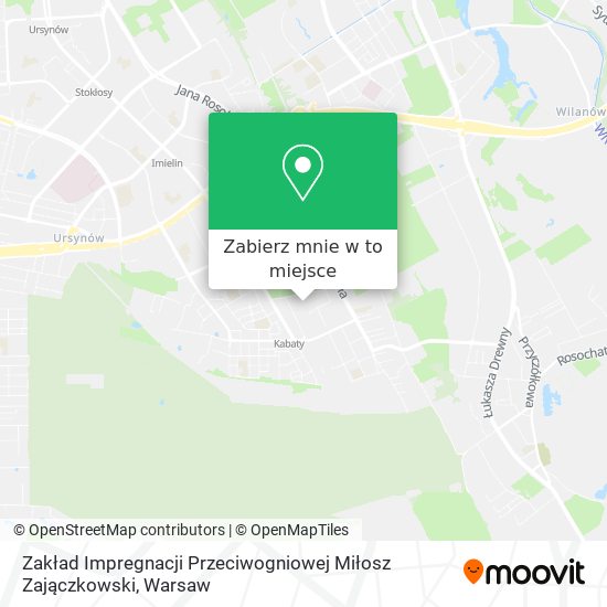 Mapa Zakład Impregnacji Przeciwogniowej Miłosz Zajączkowski