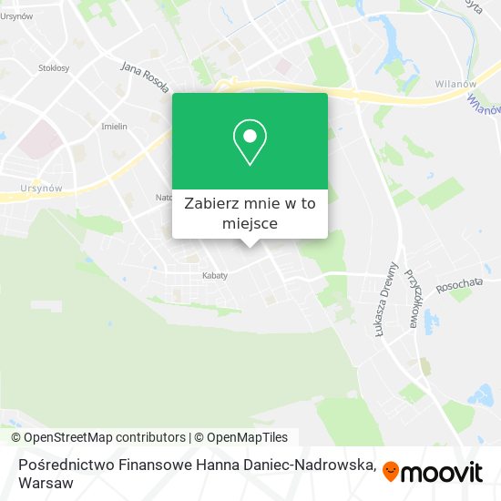 Mapa Pośrednictwo Finansowe Hanna Daniec-Nadrowska