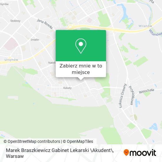 Mapa Marek Braszkiewicz Gabinet Lekarski \Akudent\