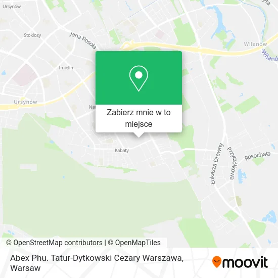 Mapa Abex Phu. Tatur-Dytkowski Cezary Warszawa