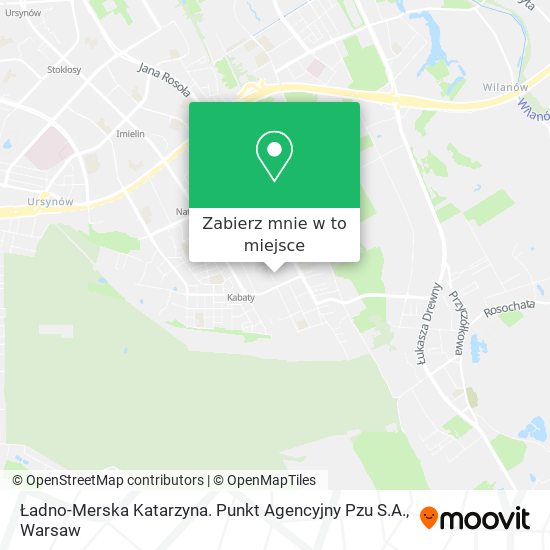 Mapa Ładno-Merska Katarzyna. Punkt Agencyjny Pzu S.A.