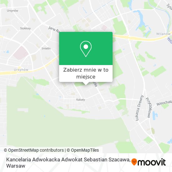 Mapa Kancelaria Adwokacka Adwokat Sebastian Szacawa