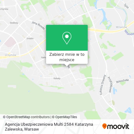 Mapa Agencja Ubezpieczeniowa Multi 2584 Katarzyna Zalewska