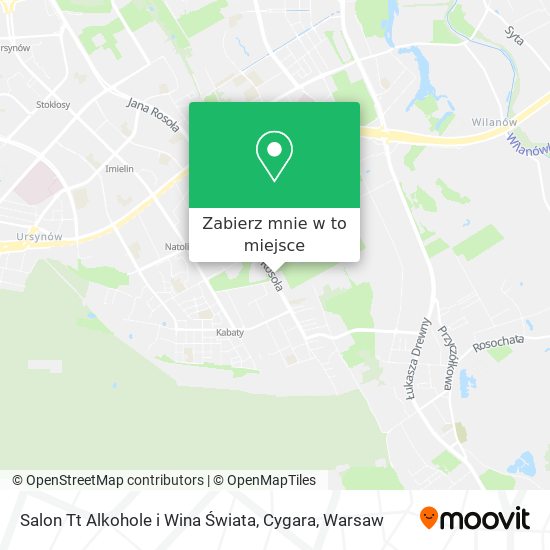 Mapa Salon Tt Alkohole i Wina Świata, Cygara