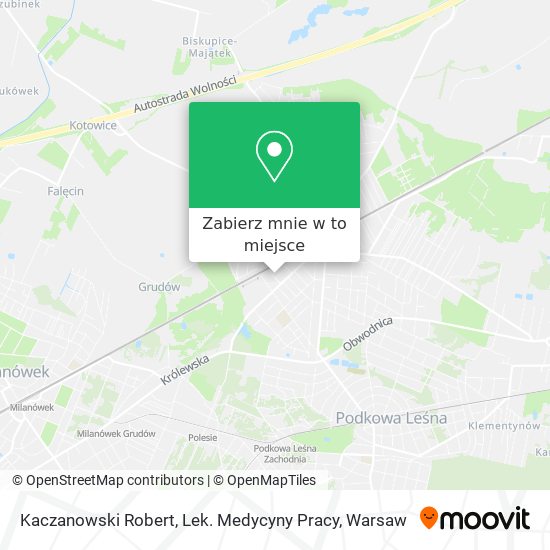 Mapa Kaczanowski Robert, Lek. Medycyny Pracy