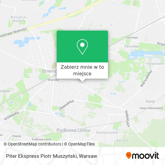 Mapa Piter Ekspress Piotr Muszyński