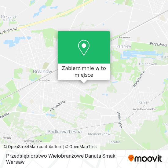 Mapa Przedsiębiorstwo Wielobranżowe Danuta Smak