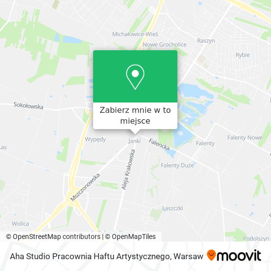 Mapa Aha Studio Pracownia Haftu Artystycznego