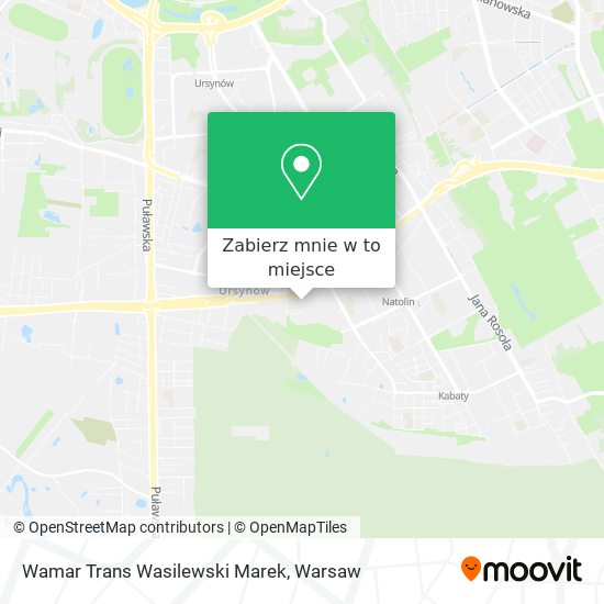 Mapa Wamar Trans Wasilewski Marek