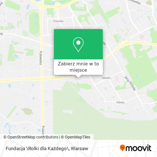 Mapa Fundacja \Rolki dla Każdego\