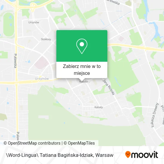 Mapa \Word-Lingua\ Tatiana Bagińska-Idziak