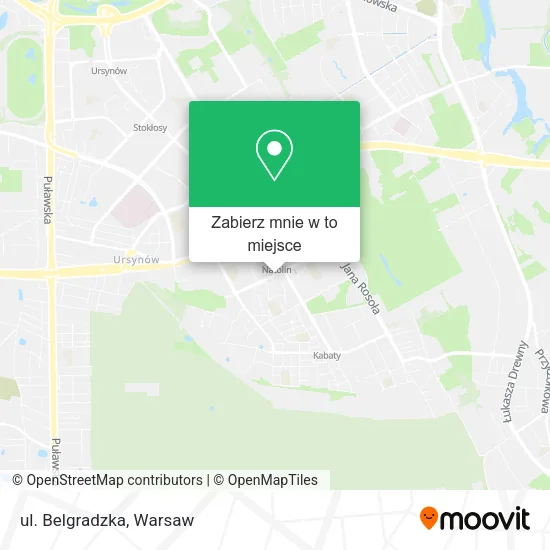 Mapa ul. Belgradzka