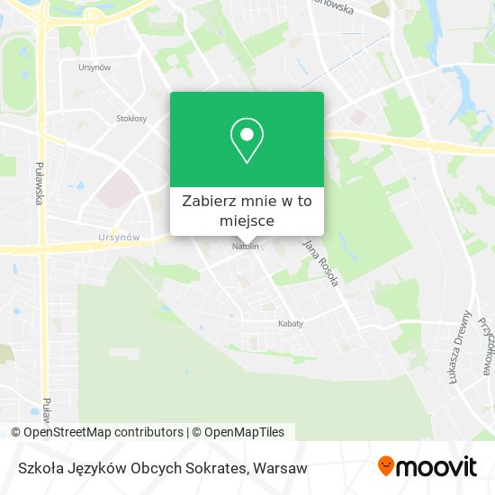 Mapa Szkoła Języków Obcych Sokrates