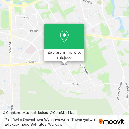 Mapa Placówka Oświatowo Wychowawcza Towarzystwa Edukacyjnego Sokrates