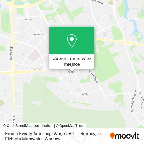 Mapa Emma Kwiaty Aranżacje Wnętrz Art. Dekoracyjne Elżbieta Murawska