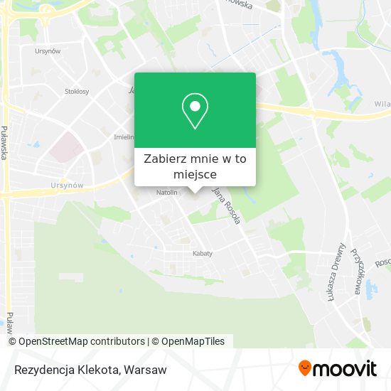 Mapa Rezydencja Klekota