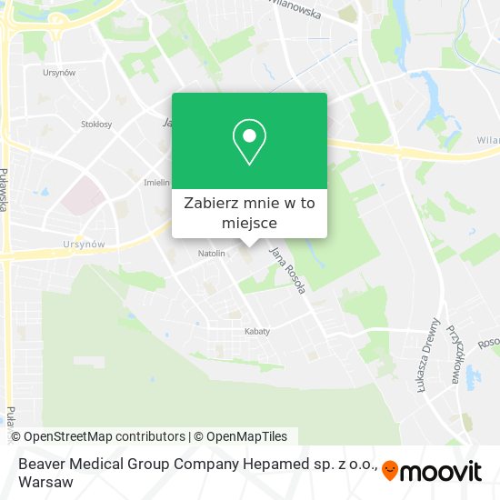 Mapa Beaver Medical Group Company Hepamed sp. z o.o.