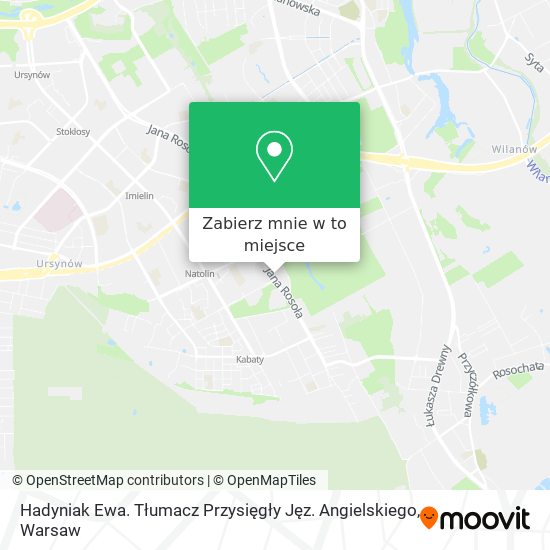 Mapa Hadyniak Ewa. Tłumacz Przysięgły Jęz. Angielskiego