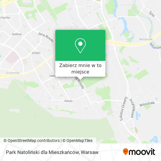 Mapa Park Natoliński dla Mieszkańców