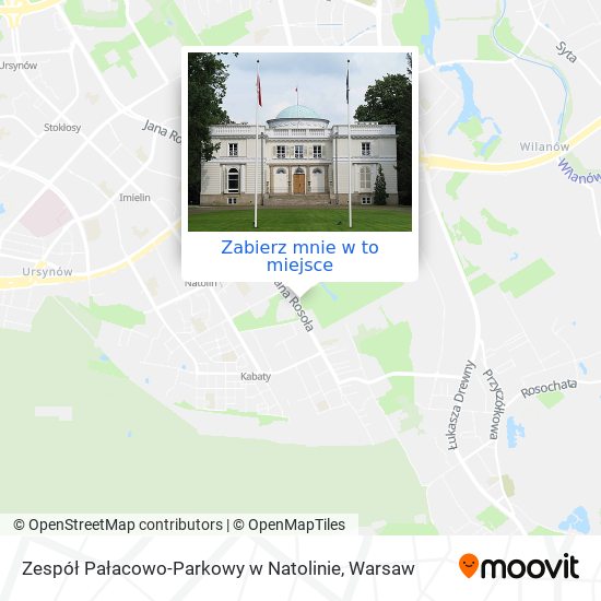 Mapa Zespół Pałacowo-Parkowy w Natolinie