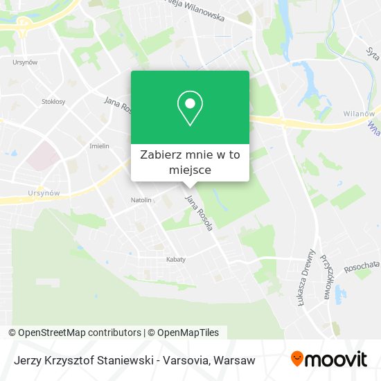 Mapa Jerzy Krzysztof Staniewski - Varsovia