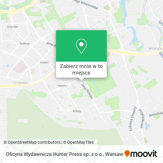 Mapa Oficyna Wydawnicza Hunter Press sp. z o.o.