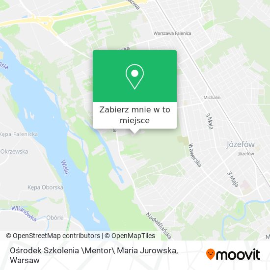 Mapa Ośrodek Szkolenia \Mentor\ Maria Jurowska