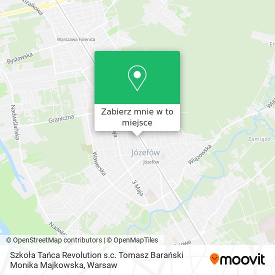 Mapa Szkoła Tańca Revolution s.c. Tomasz Barański Monika Majkowska