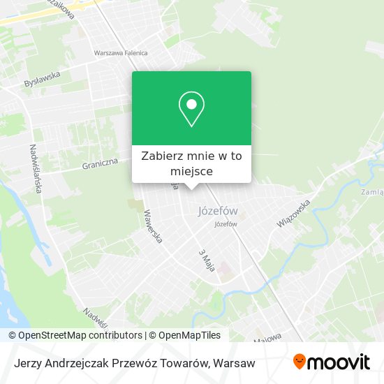 Mapa Jerzy Andrzejczak Przewóz Towarów