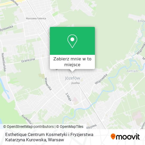 Mapa Esthetique Centrum Kosmetyki i Fryzjerstwa Katarzyna Kurowska